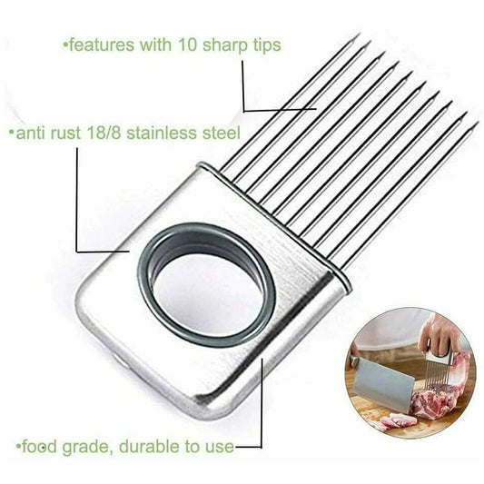 Onion Holder Slicer Vegetable tools Tomato Cutter Stainless