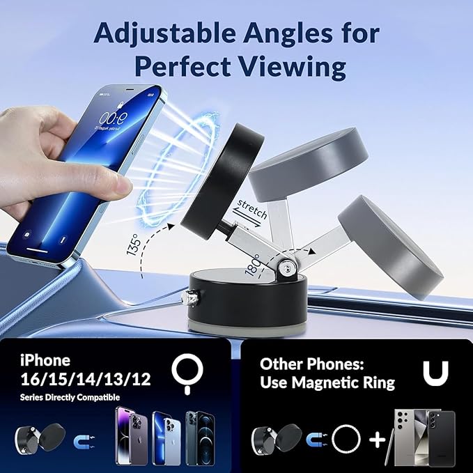 Vacuum Magnetic Phone Grip