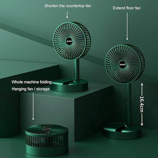 Rechargeable folding fan